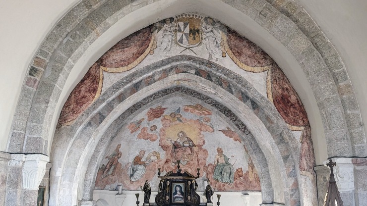 Fresques du cul de four de l'abside