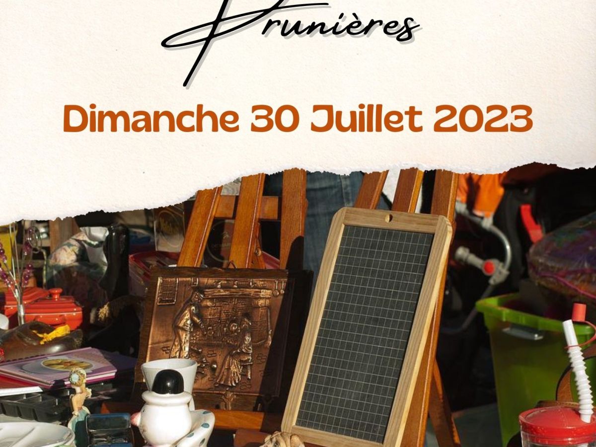 30 juillet 2023 – 7ème Vide grenier de Prunières