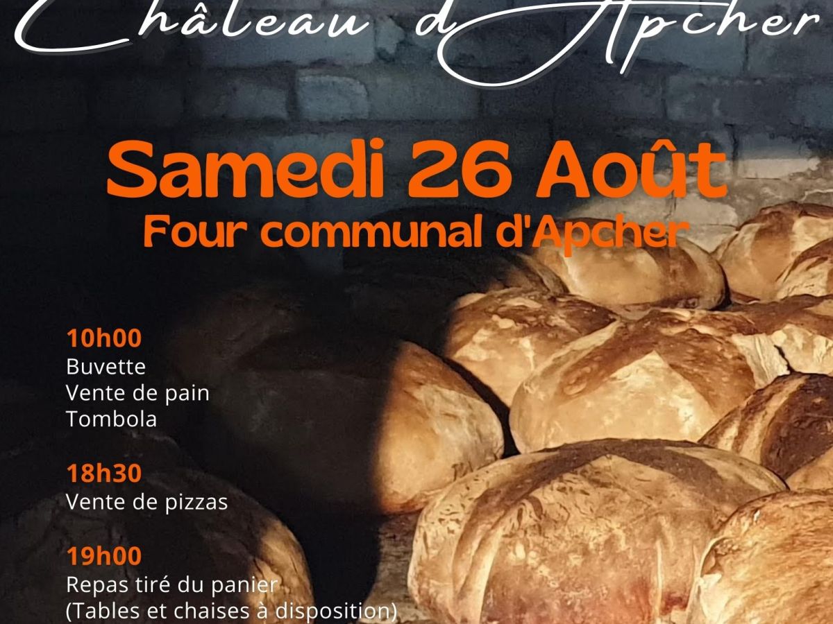 26 août 2023 – Fête du pain au Château d’Apcher